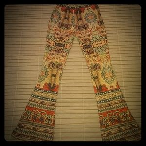 Hippie bell bottom stretch leggings